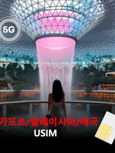 [유심칩] 싱가포르/말레이시아/태국 통합 유심 USIM 데이터 매일 무제한 동남아3개국 이심통 | 무료배송