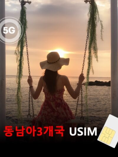 [유심칩] 동남아3개국 싱가포르 말레이시아 태국 통합 유심 USIM 데이터 전용 매일 무제한 이심통 | 무료배송 | 당일발송