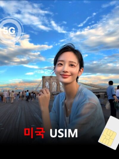 [유심칩] 미국 유심 USIM 데이터 매일 무제한 이심통 | 무료배송