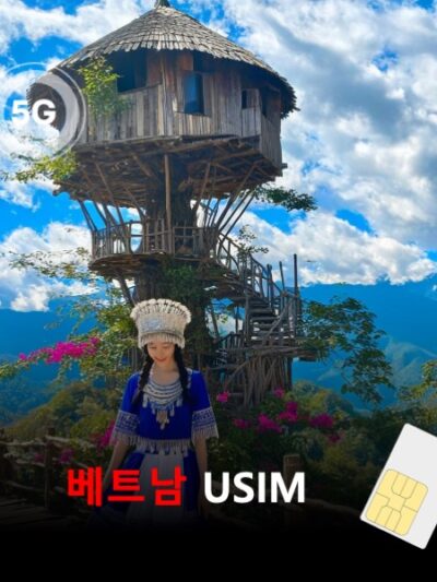 [유심칩] 베트남 유심 USIM 데이터 매일 무제한 이심통 | 무료배송