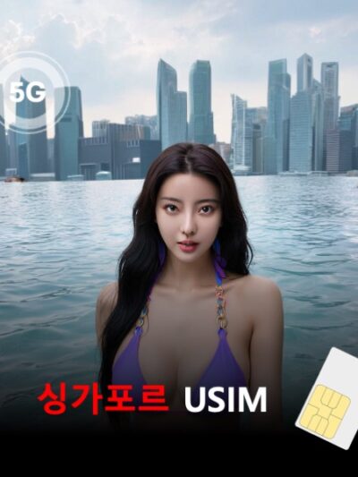 [유심칩] 싱가포르 유심 USIM 데이터 매일 무제한 이심통 | 무료배송