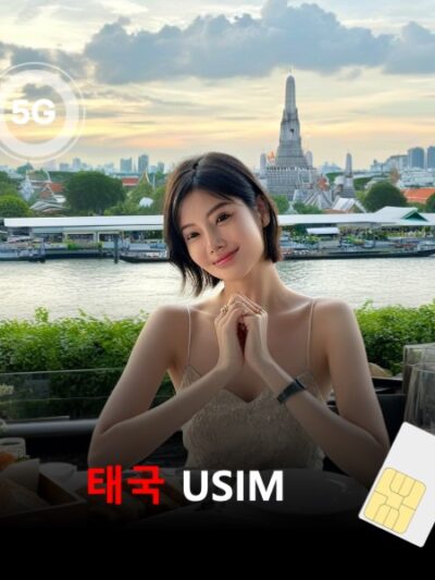 [유심칩] 태국 유심 USIM 데이터 매일 무제한 이심통 | 무료 배송