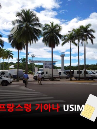 [유심칩] 프랑스령 기아나 유심 USIM 데이터 전용 매일 무제한 이심통 | 무료배송 | 당일발송