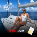 [유심칩] 앵귈라 유심 USIM 데이터 전용 매일 무제한 이심통 | 무료배송 | 당일발송