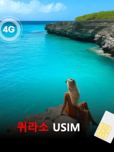 [유심칩] 퀴라소 유심 USIM 데이터 전용 매일 무제한 이심통 | 무료배송 | 당일발송