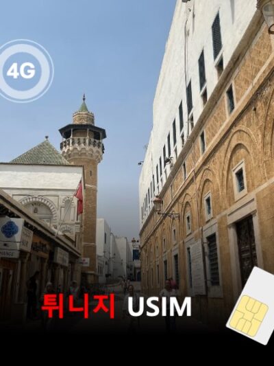 [유심칩] 튀니지 유심 USIM 데이터 전용 매일 무제한 이심통 | 무료배송 | 당일발송
