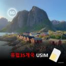 [유심칩] 유럽 35개국 통합 여행 유심 USIM – 유럽 어디서든 데이터 걱정 끝 | 매일 무제한 요금제 | 당일발송 무료배송 | 이심통