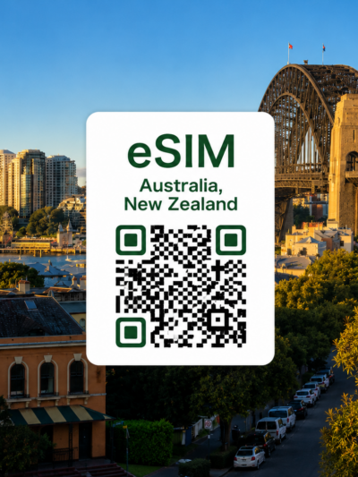 호주 뉴질랜드 통합 이심 eSIM 데이터 전용 매일 무제한 | 시드니·멜버른·오클랜드·퀸스타운 여행 eSIM | 이심통
