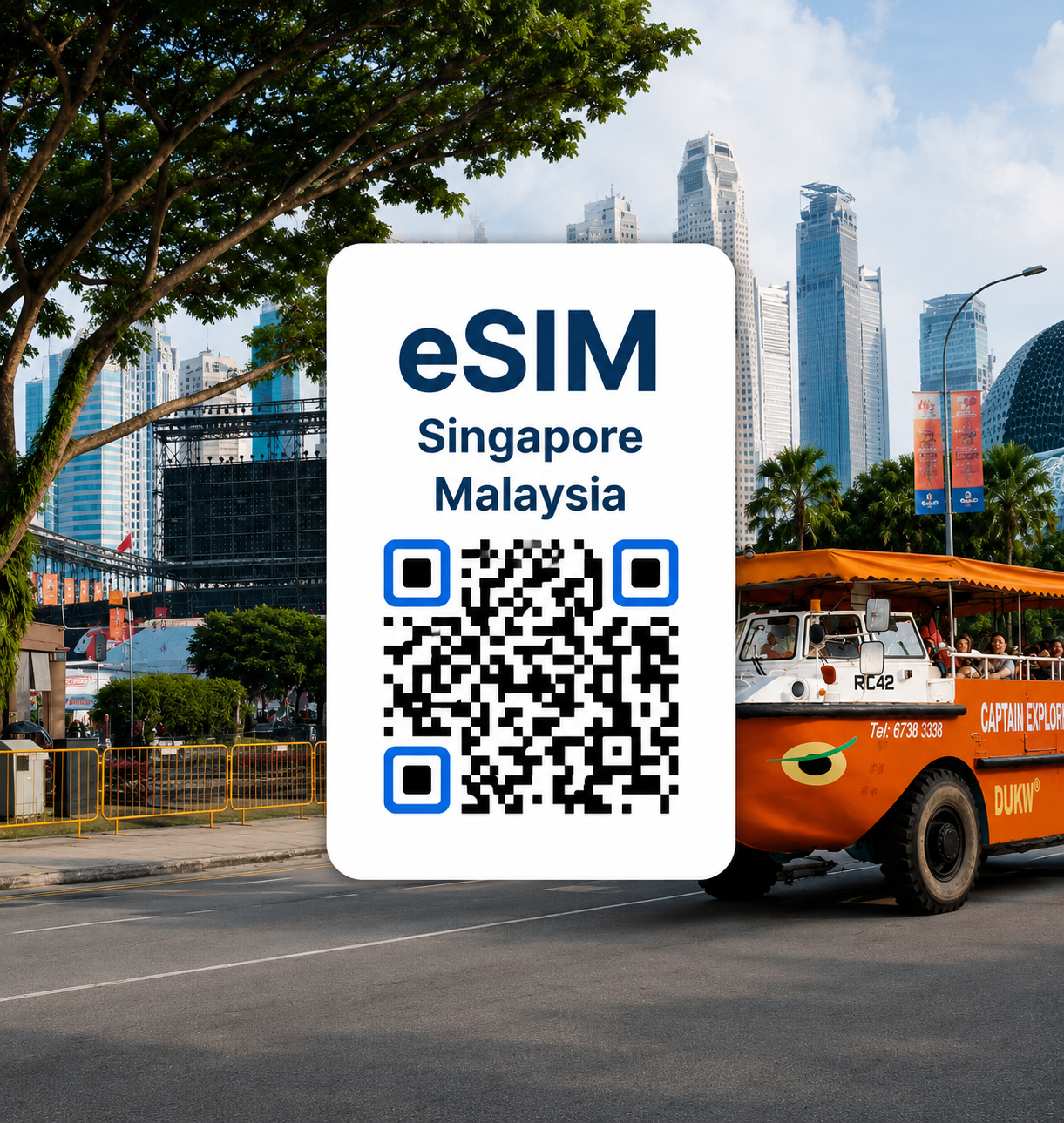 싱가포르 말레이시아 통합 이심 eSIM 데이터 데일리 무제한 | 싱가포르·쿠알라룸푸르·말라카·페낭·랑카위 여행 | 이심통