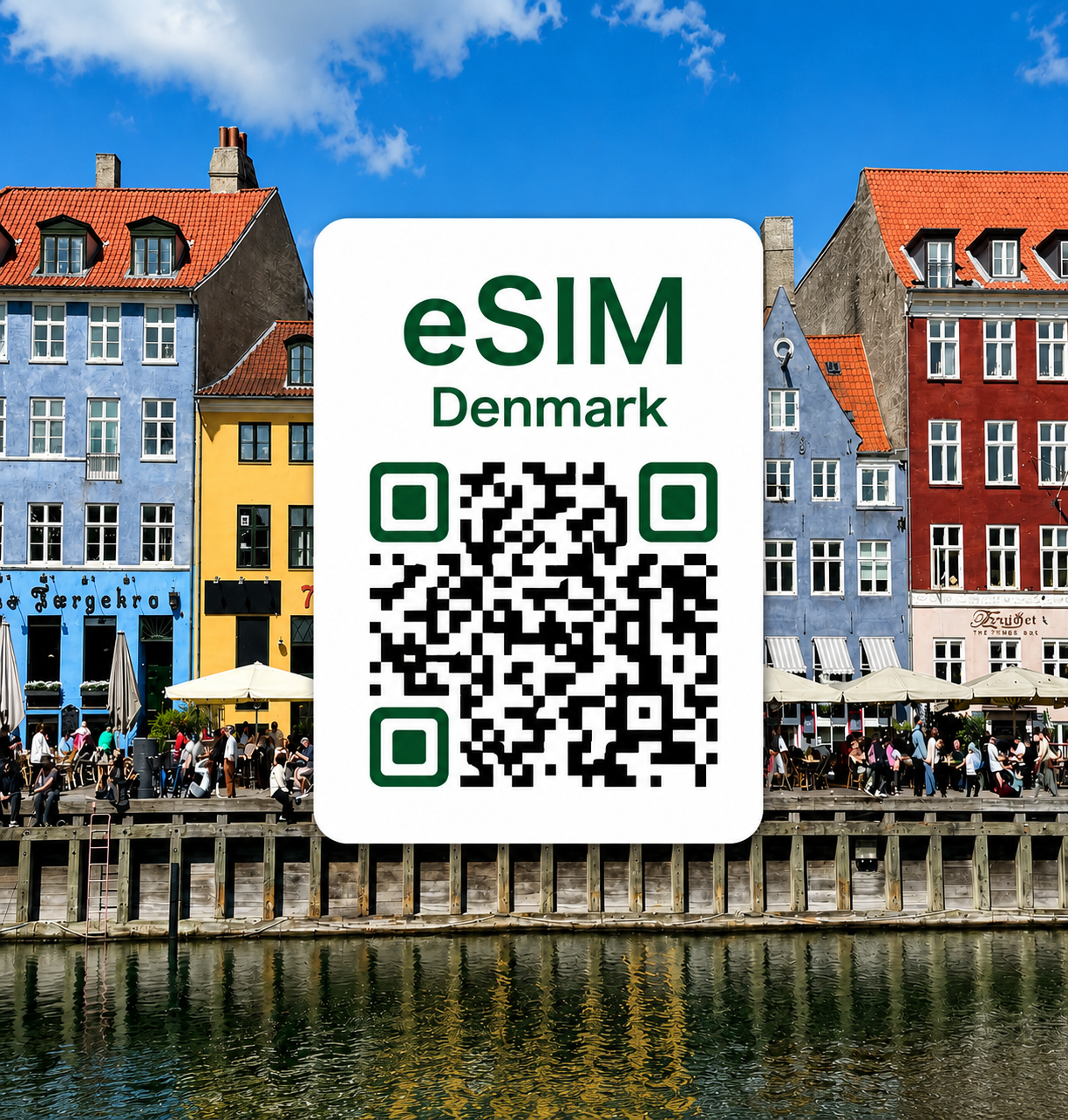 덴마크 eSIM 데이터 전용 종량제 요금제 | 코펜하겐·오덴세·오르후스 여행 | 3 Denmark 5G | 자동발권 바로사용 | 이심통